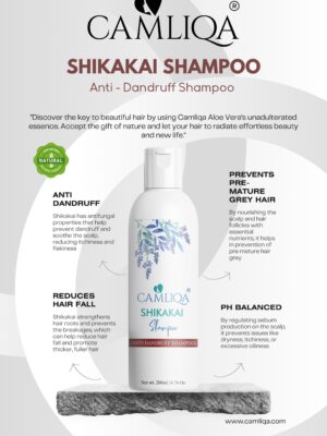 Camliqa Shikakai Shampoo | Natural Anti-Dandruff & Hair Strengthening