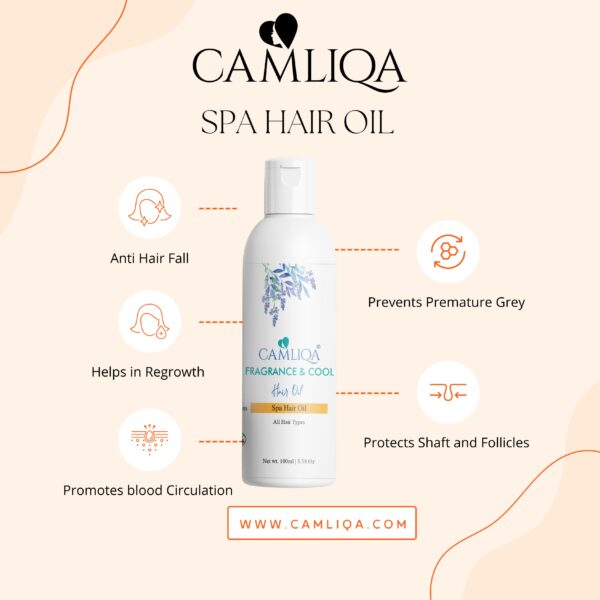 Camliqa Spa Hair Oil for Dry & Damaged Hair | Smooth & Shiny Results