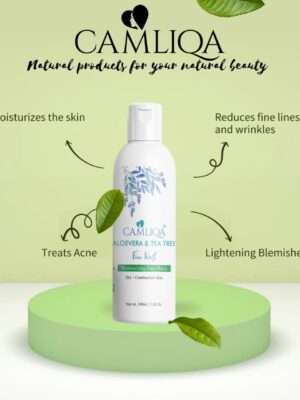 Aloe Vera & Tea Tree Oil Face Wash for Dry Skin | Camliqa Natural Skin