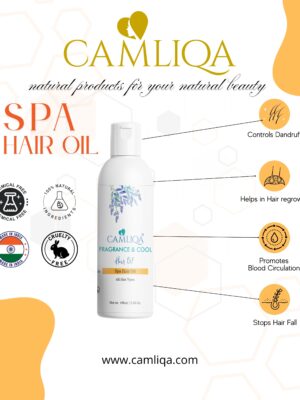 Camliqa Spa Hair Oil for Dry & Damaged Hair | Smooth & Shiny Results