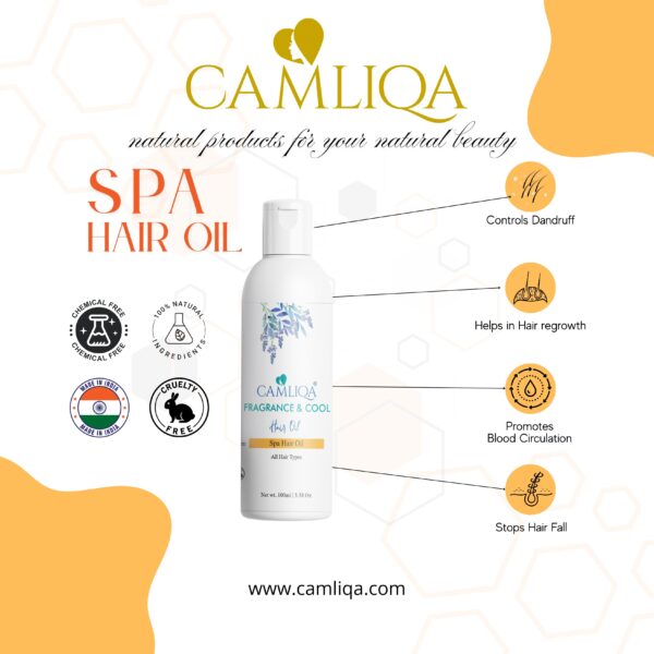Camliqa Spa Hair Oil for Dry & Damaged Hair | Smooth & Shiny Results