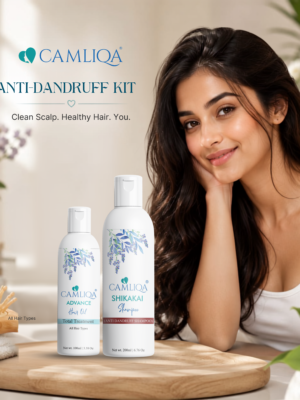 Camliqa Anti-Dandruff Hair Care Kit | Advance Hair Oil & Shikakai Shampoo