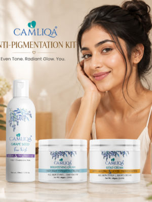 Camliqa Pigmentation Kit | Face Wash, Brightening Cream & Gold Cream