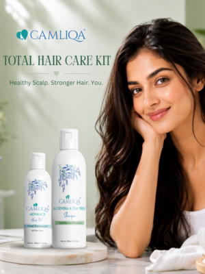 Camliqa Total Hair Care Kit | Advance Hair Oil & Aloe Vera & Tea Tree Oil Shampoo